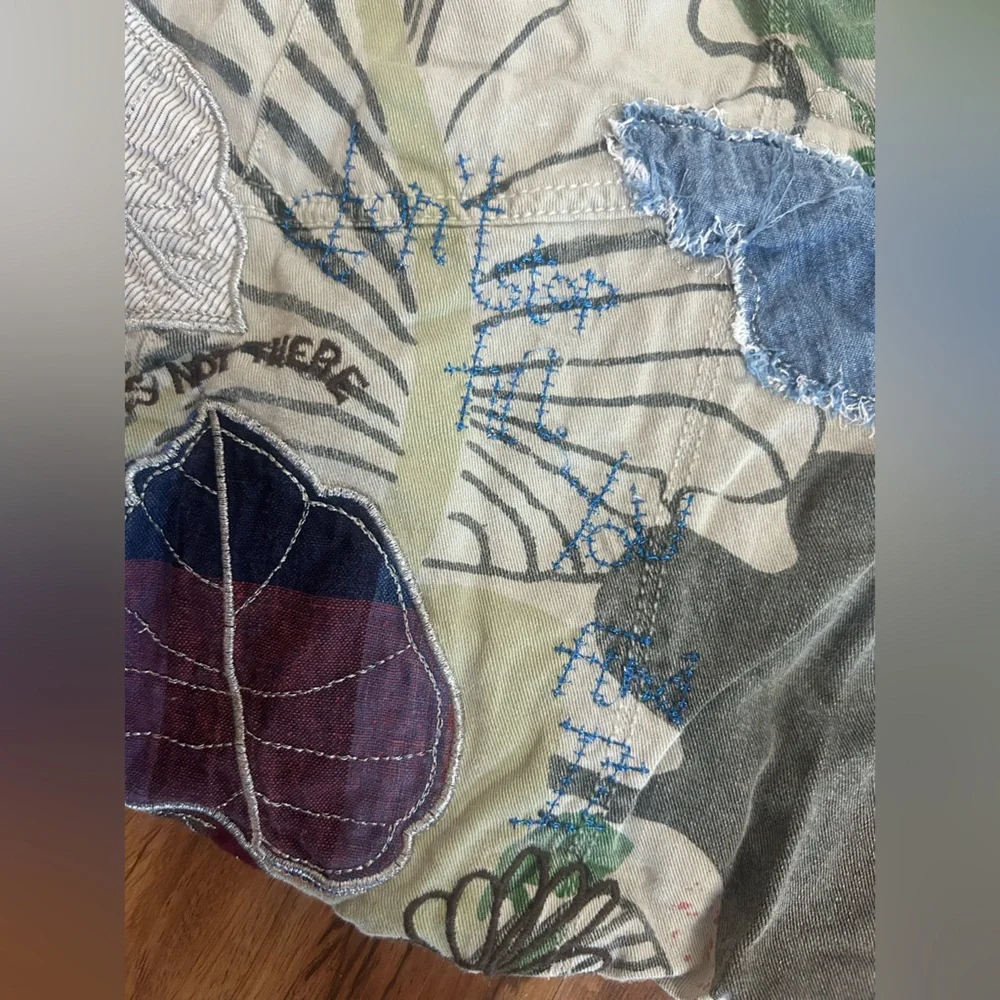 Desigual Bubble Mix Pattern Skirt Womens size 8 - Picture 4 of 11